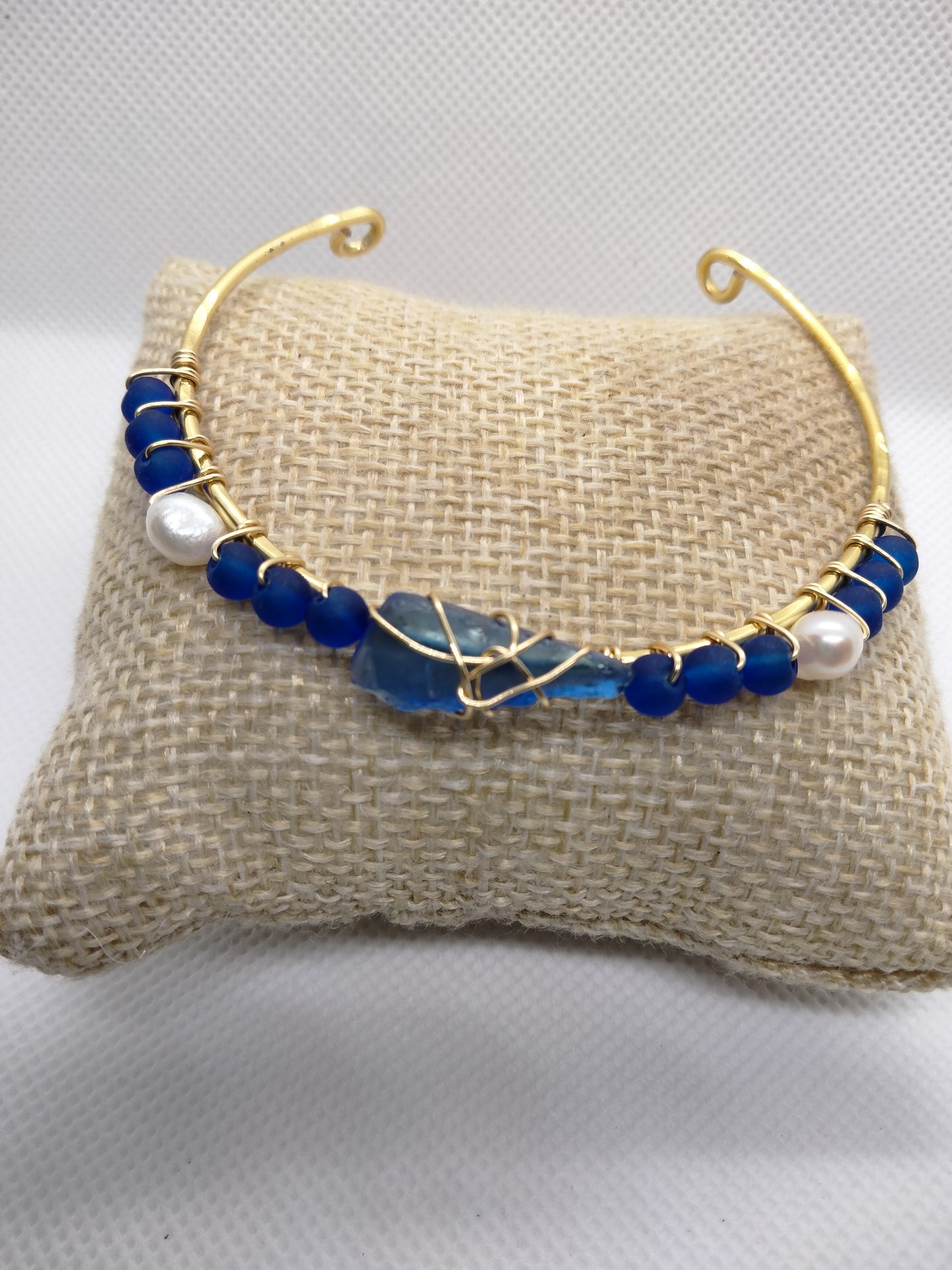 Mermaid sea glass bangles