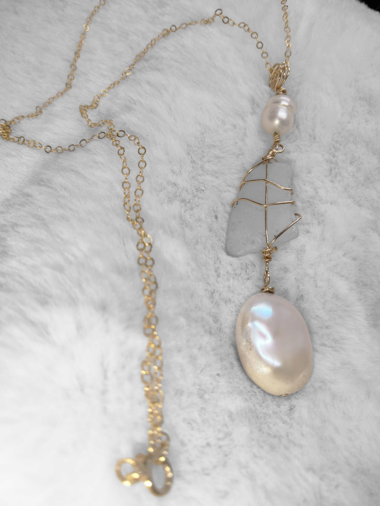 Mermaid Tail Necklace 14 Karat Gold filled