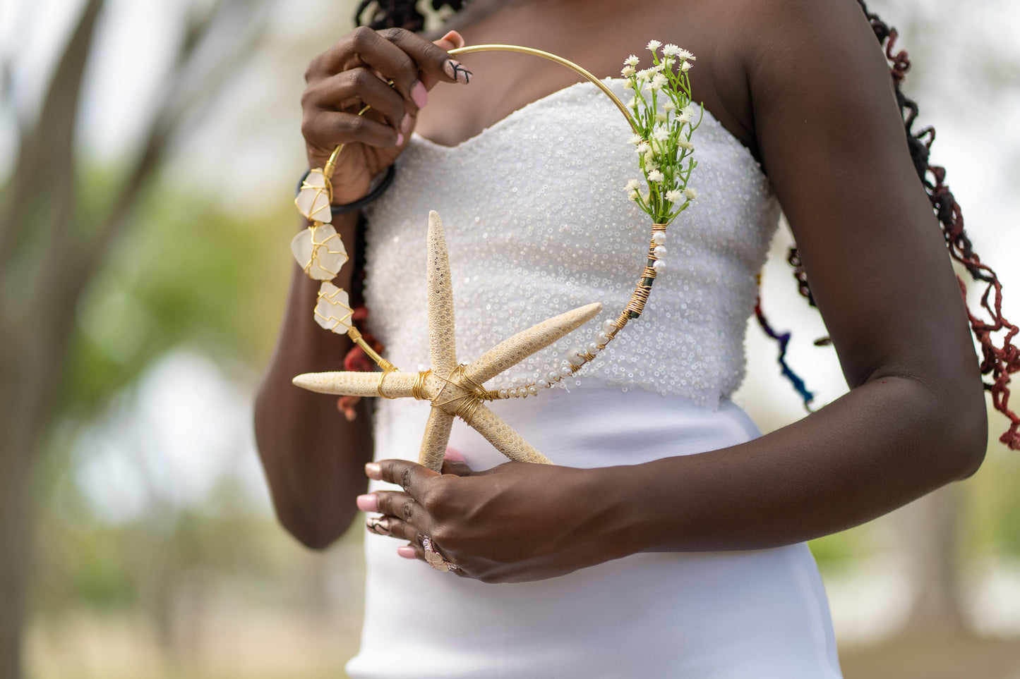 Sea glass Bridal Bouquet