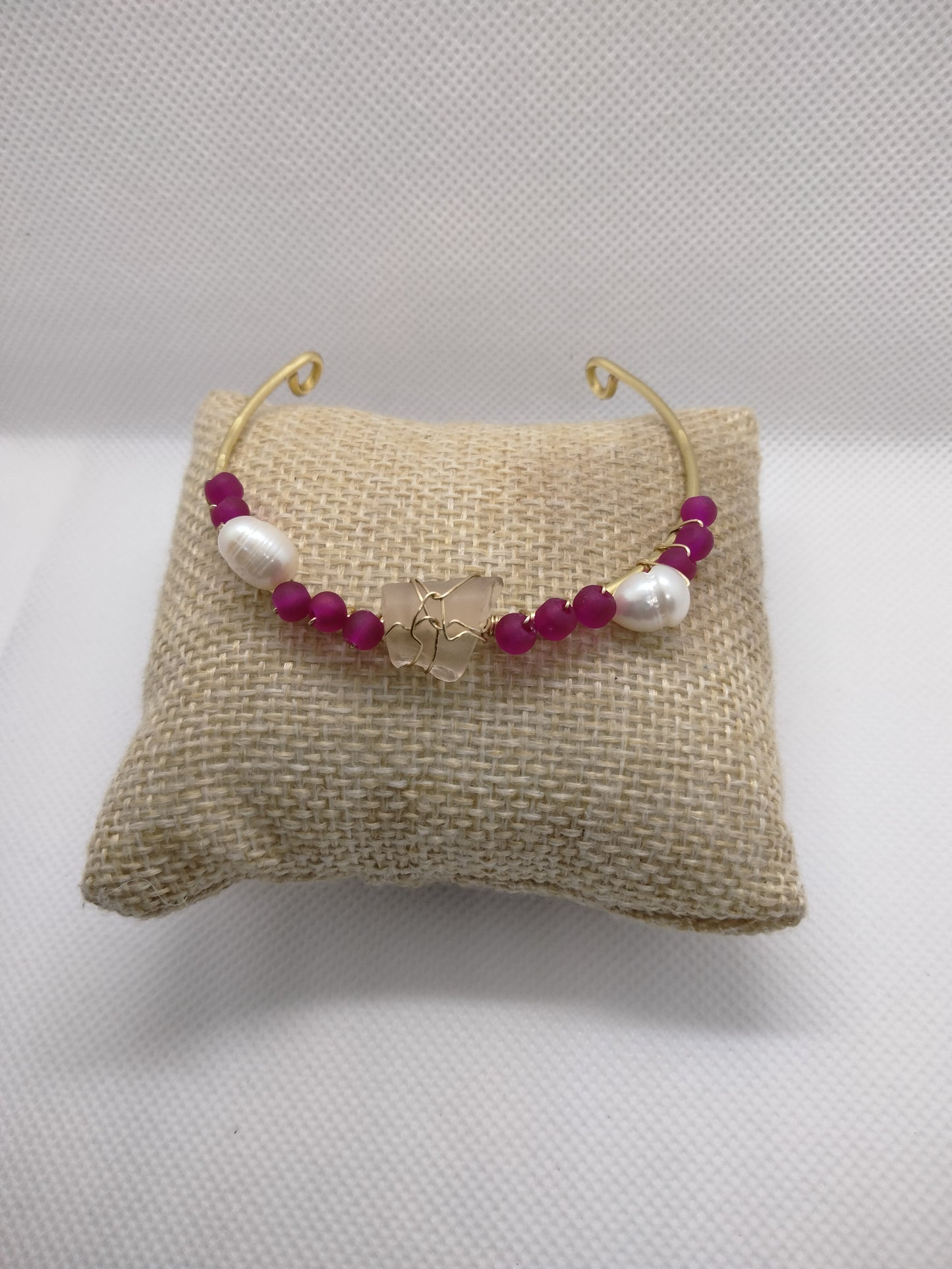 Mermaid sea glass bangles