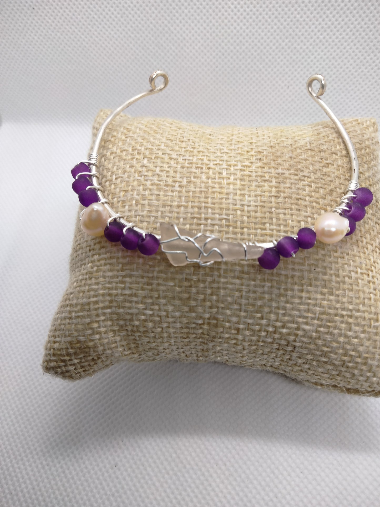 Mermaid sea glass bangles