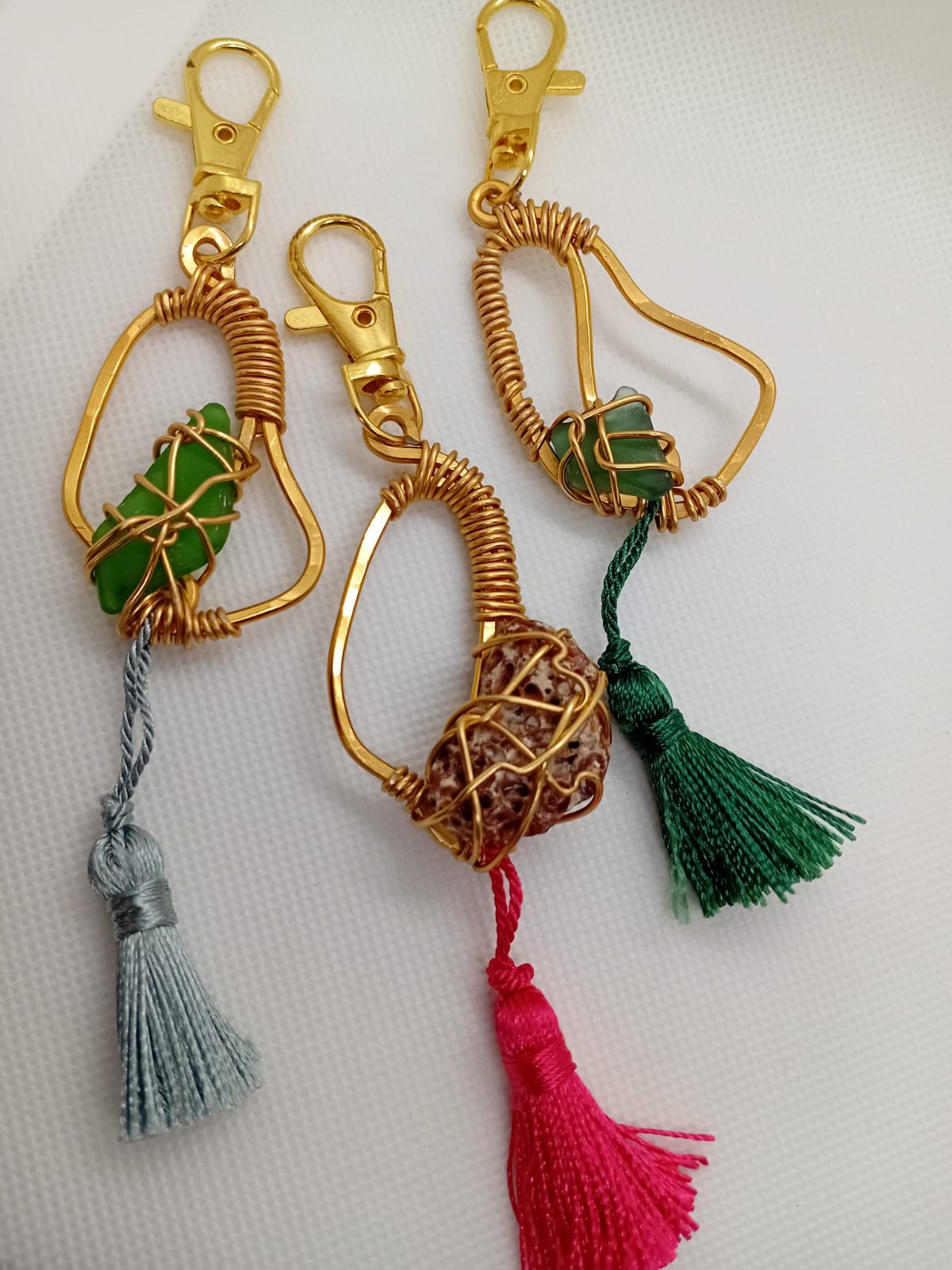 Sea Glass Barbados Map key chains
