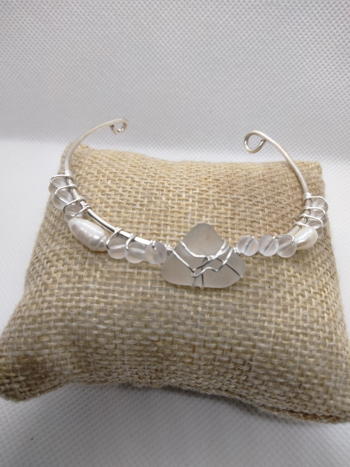 Mermaid sea glass bangles