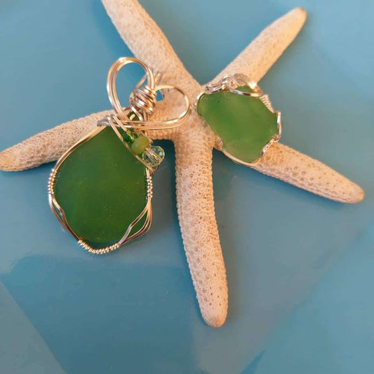 Sea glass pendant Necklace