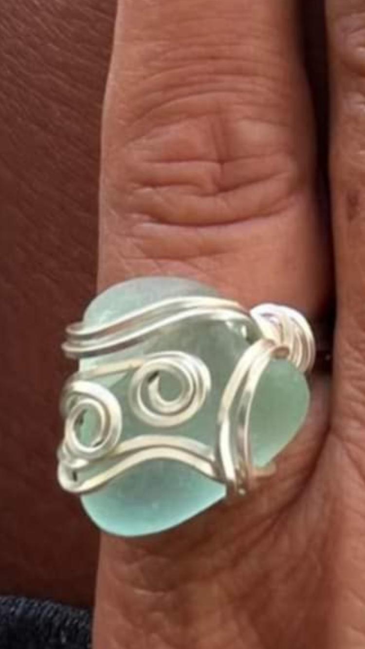 Sea Glass ring