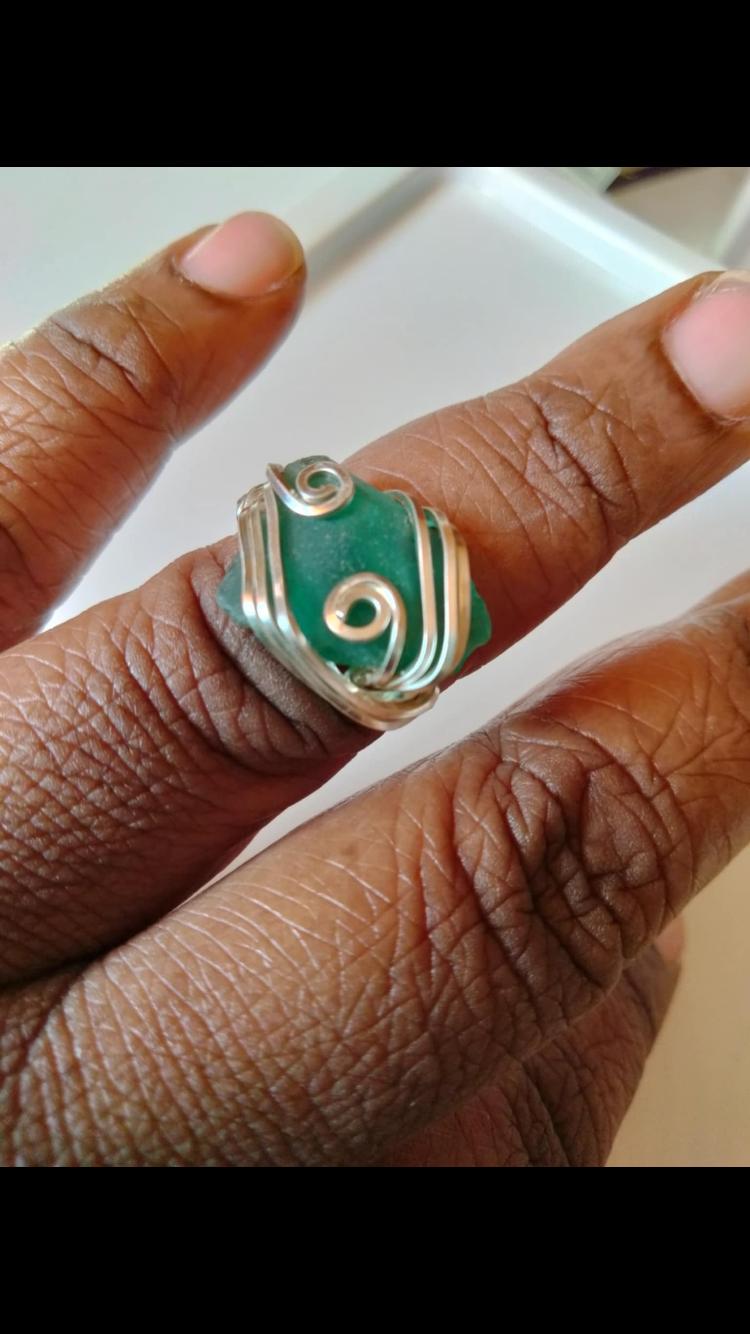 Sea Glass ring