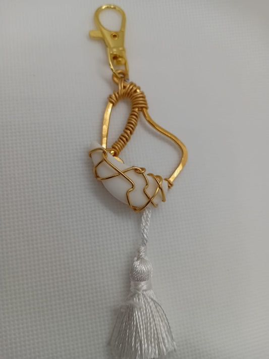 Sea Glass Barbados Map key chains