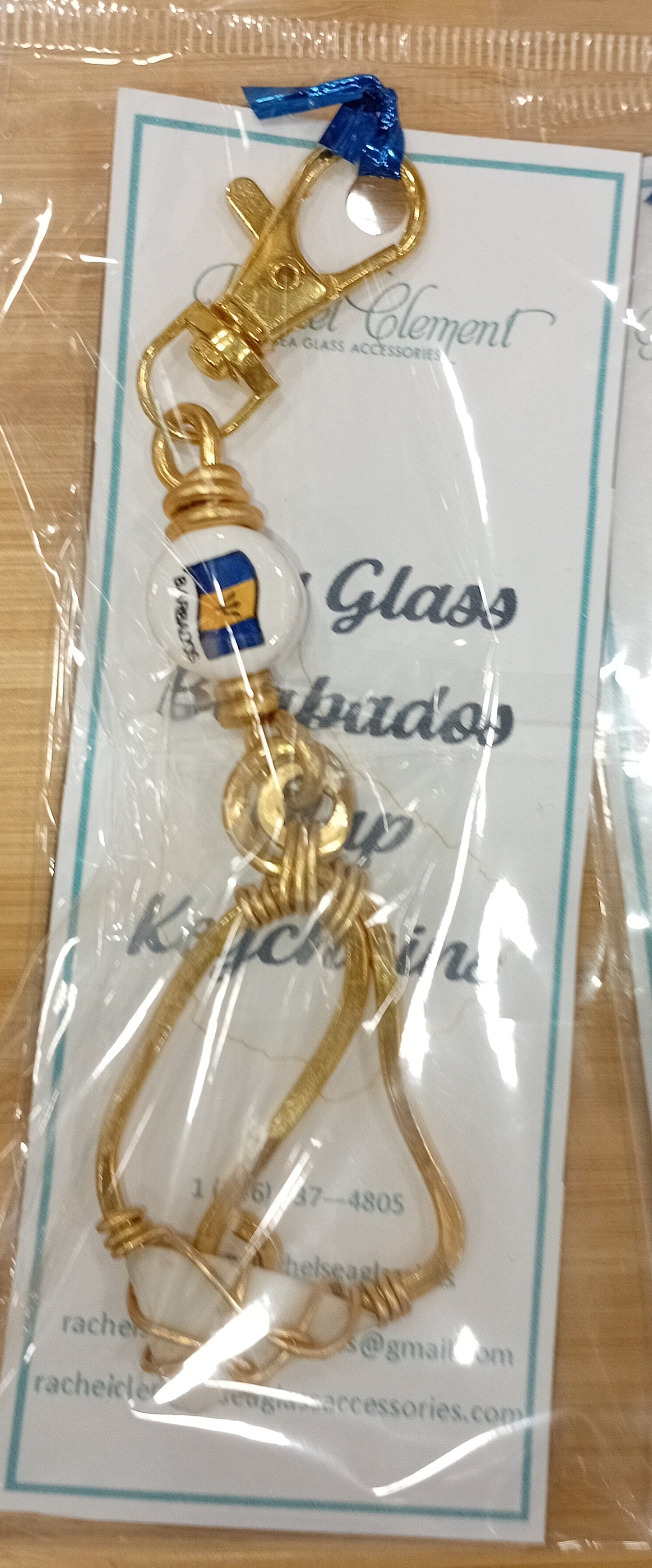 Pride of Barbados Collection Barbados Map keychains