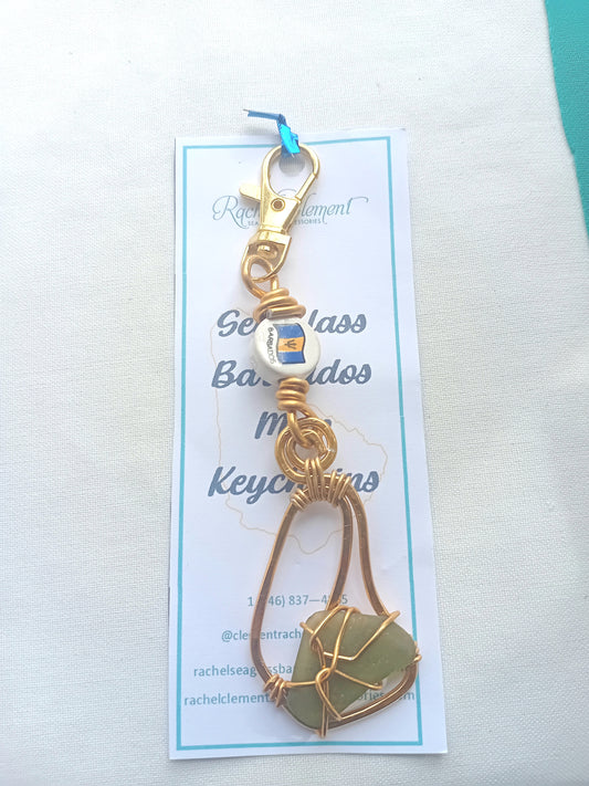Pride of Barbados Collection Sea Glass Bag Charms