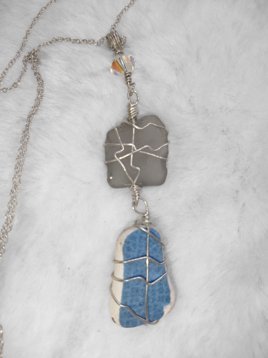 Mermaid Tail Necklace Sterling Silver