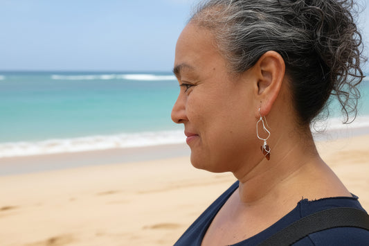 Pride of Barbados Sea Glass Earrings